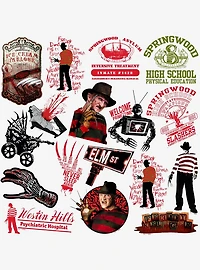 A Nightmare On Elm Street 100ct Vinyl Stickers Variety Pack