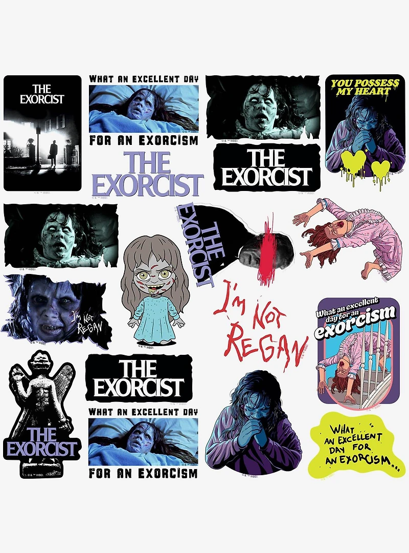 The Exorcist 100ct Vinyl Stickers Variety Pack