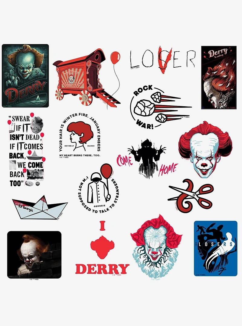 IT 2 100ct Vinyl Stickers Variety Pack