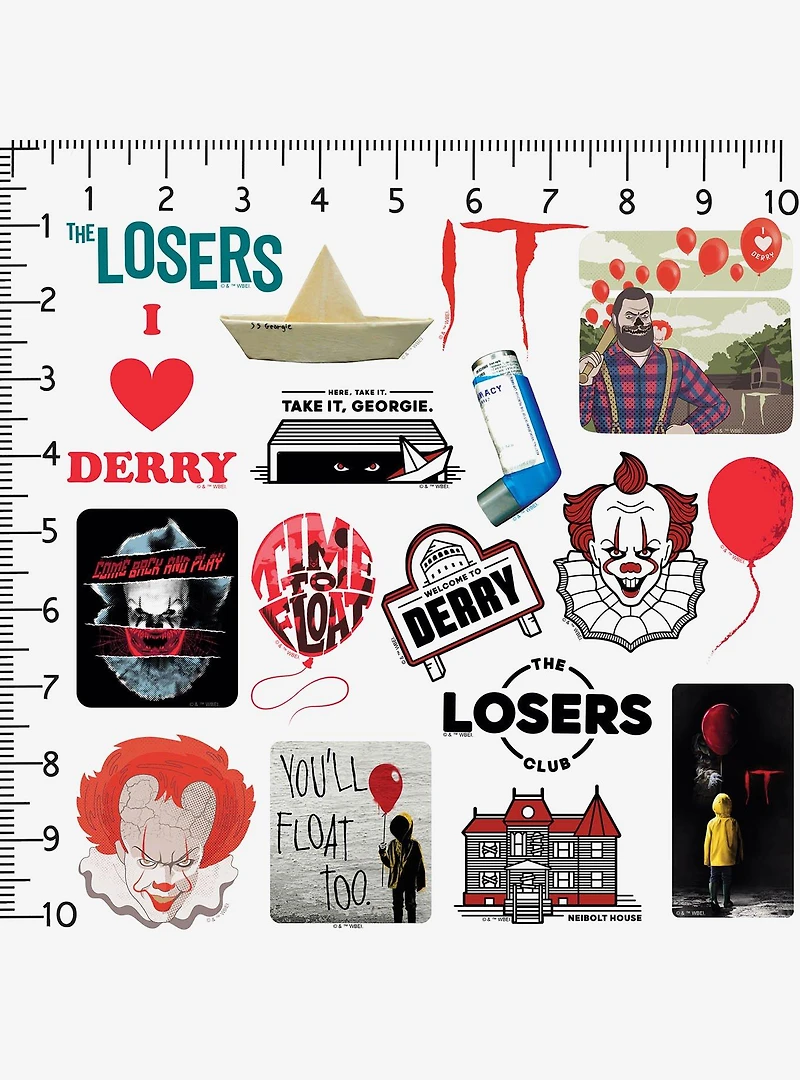IT 2 100ct Vinyl Stickers Variety Pack