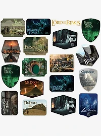 Lord of the Rings Location Badges 100ct Vinyl Stickers Variety Pack