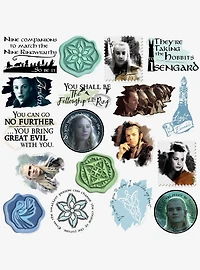 Lord of the Rings Elves of Middle-Earth 100ct Vinyl Stickers Variety Pack
