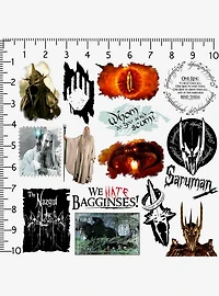 Lord of the Rings Dark Forces 100ct Vinyl Stickers Variety Pack