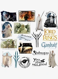 Lord of the Rings Gandalf 100ct Vinyl Stickers Variety Pack
