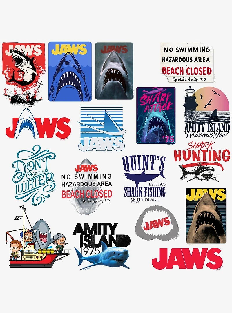 Jaws 100ct Vinyl Stickers Variety Pack