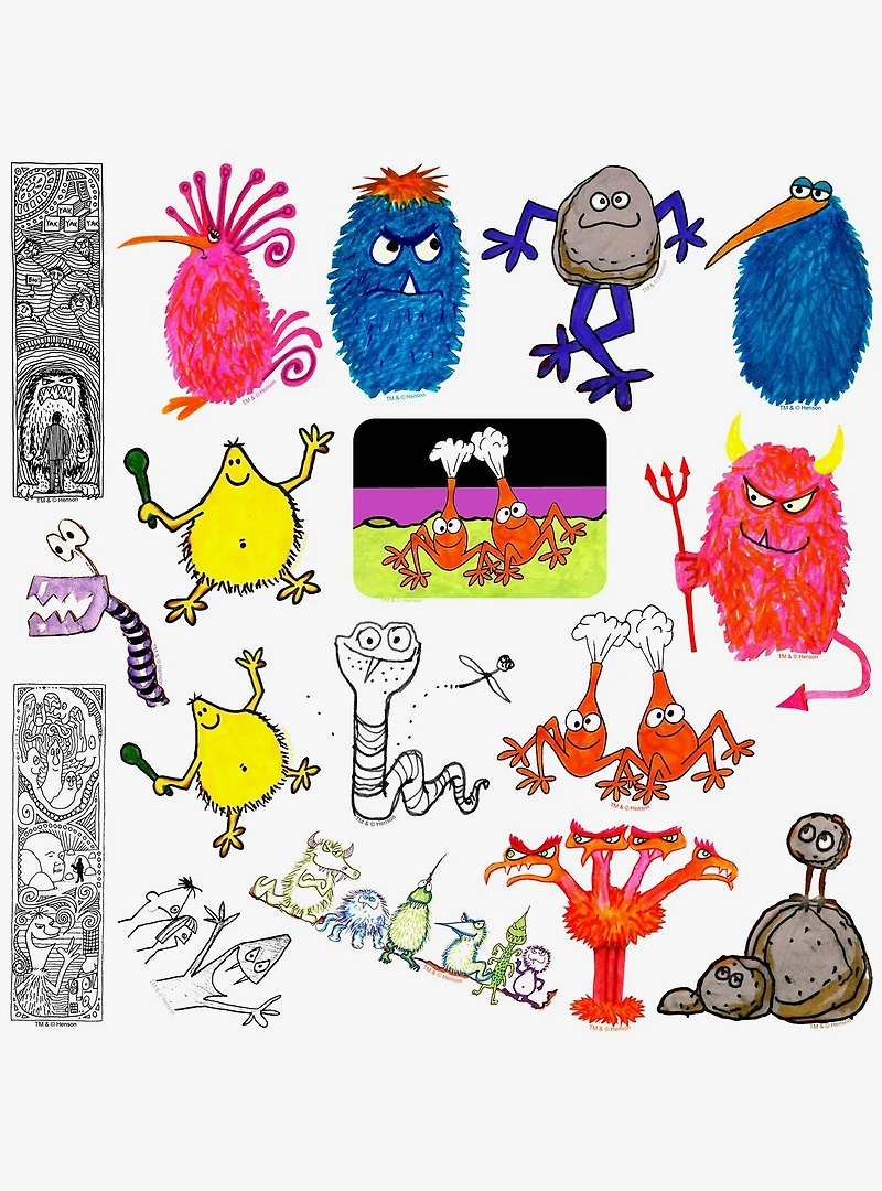 Jim Henson Signature Collection 100ct Vinyl Stickers Variety Pack
