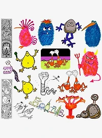 Jim Henson Signature Collection 100ct Vinyl Stickers Variety Pack