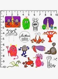 Jim Henson Signature Collection 100ct Vinyl Stickers Variety Pack