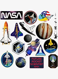 NASA Missions 100ct Vinyl Stickers Variety Pack