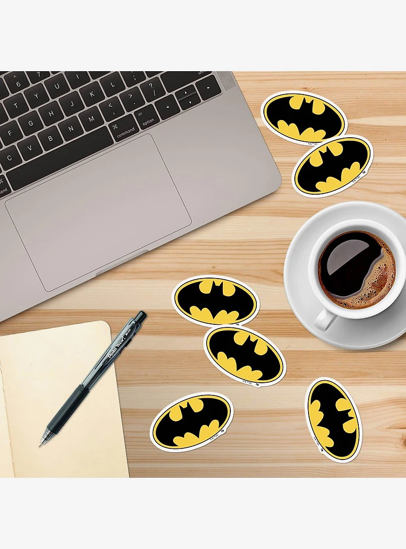 DC Comics Batman Bat Logo 100ct Vinyl Stickers Variety Pack