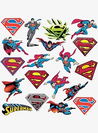 DC Comics Superman Character Poses 100ct Vinyl Stickers Variety Pack