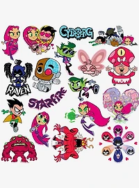 Teen Titans Go! 100ct Vinyl Stickers Variety Pack