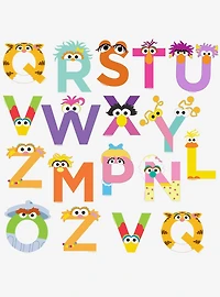 Sesame Street Alphabet 100ct Vinyl Stickers Variety Pack