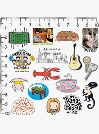 Friends 100ct Vinyl Stickers Variety Pack