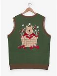 Disney Winnie the Pooh Strawberry Patchwork Women's Plus Sweater Vest
