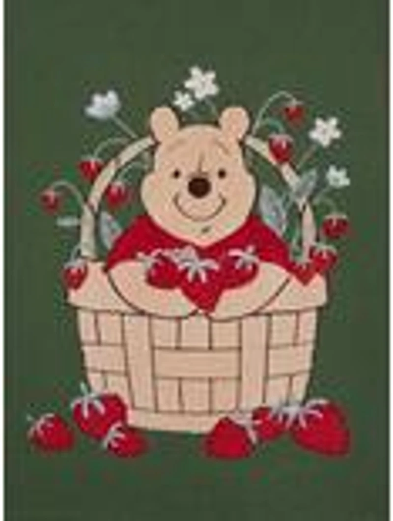 Disney Winnie the Pooh Strawberry Patchwork Women's Plus Sweater Vest