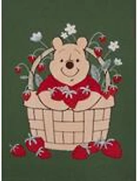 Disney Winnie the Pooh Strawberry Patchwork Women's Plus Sweater Vest