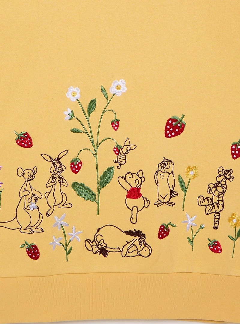 Disney Winnie the Pooh Strawberry Embroidered Crewneck - BoxLunch Exclusive