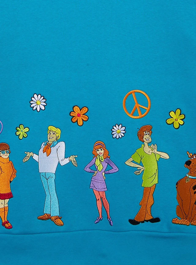 Scooby-Doo! Mystery Gang Embroidered Crewneck - BoxLunch Exclusive