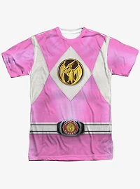 Mighty Morphin' Power Rangers Pink Ranger Emblem Sublimated T-Shirt