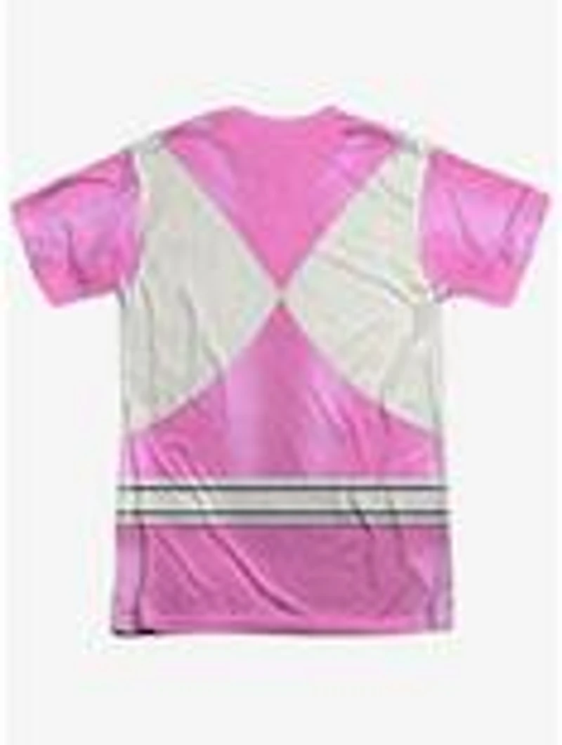 Mighty Morphin' Power Rangers Pink Ranger Emblem Sublimated T-Shirt