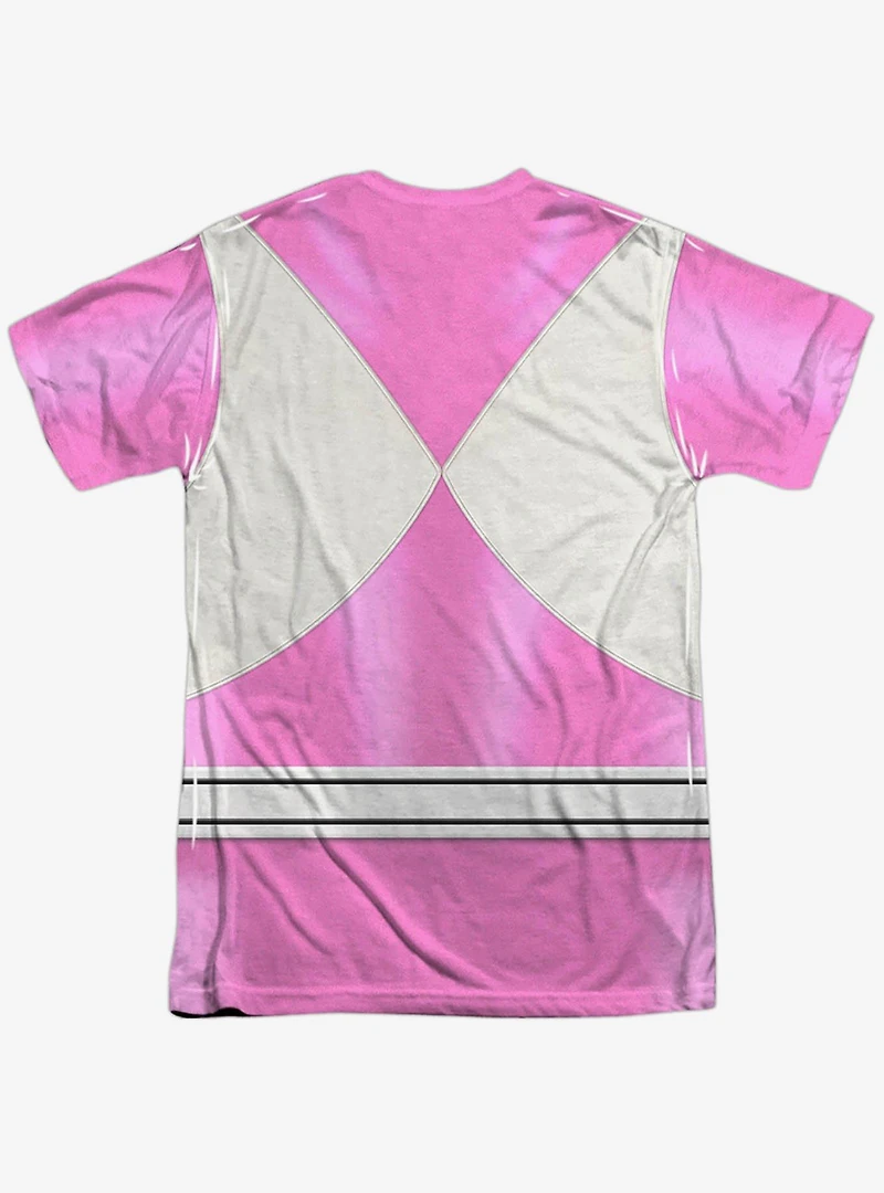 Mighty Morphin' Power Rangers Pink Ranger Emblem Sublimated T-Shirt