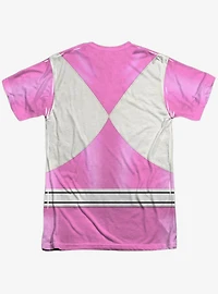 Mighty Morphin' Power Rangers Pink Ranger Emblem Sublimated T-Shirt