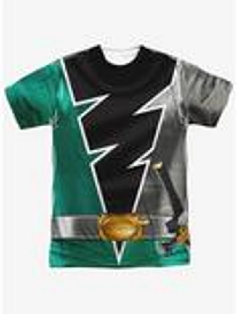 Mighty Morphin' Power Rangers Dino Fury Green Ranger Sublimated T-Shirt