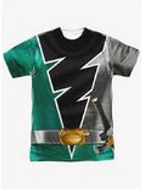 Mighty Morphin' Power Rangers Dino Fury Green Ranger Sublimated T-Shirt