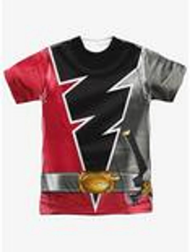 Mighty Morphin' Power Rangers Dino Fury Red Ranger Sublimated T-Shirt