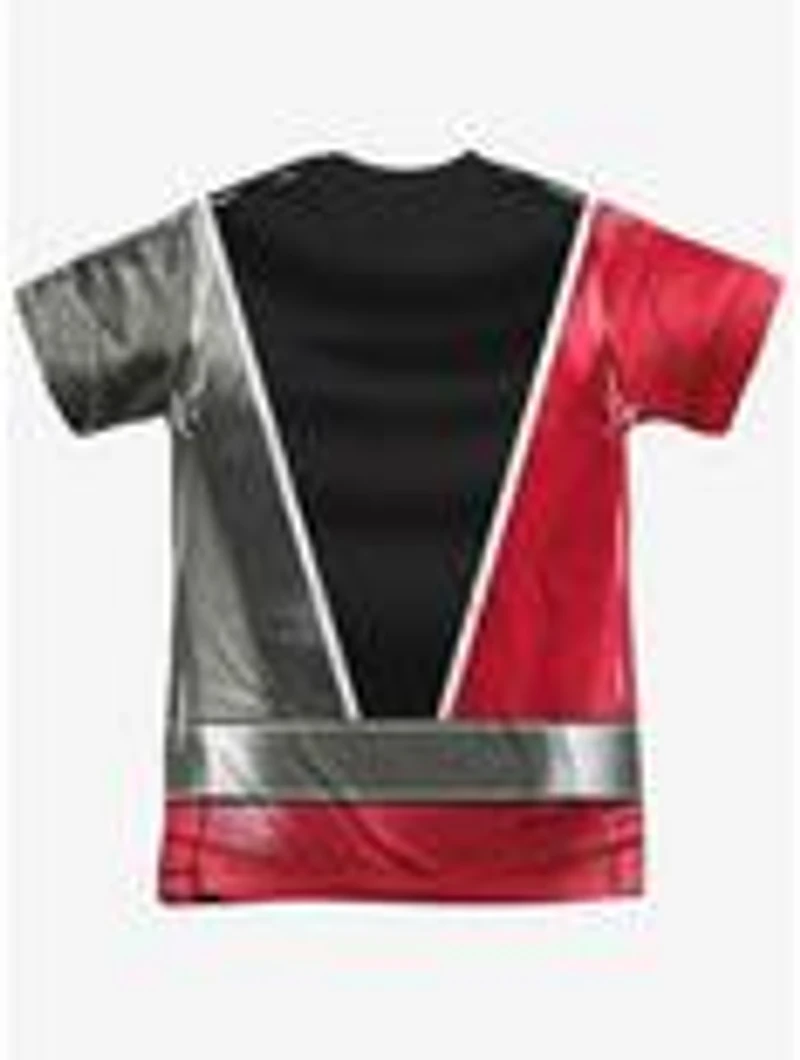 Mighty Morphin' Power Rangers Dino Fury Red Ranger Sublimated T-Shirt