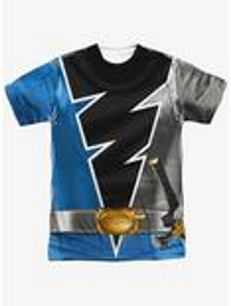 Mighty Morphin' Power Rangers Dino Fury Blue Ranger Sublimated T-Shirt