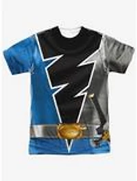 Mighty Morphin' Power Rangers Dino Fury Blue Ranger Sublimated T-Shirt