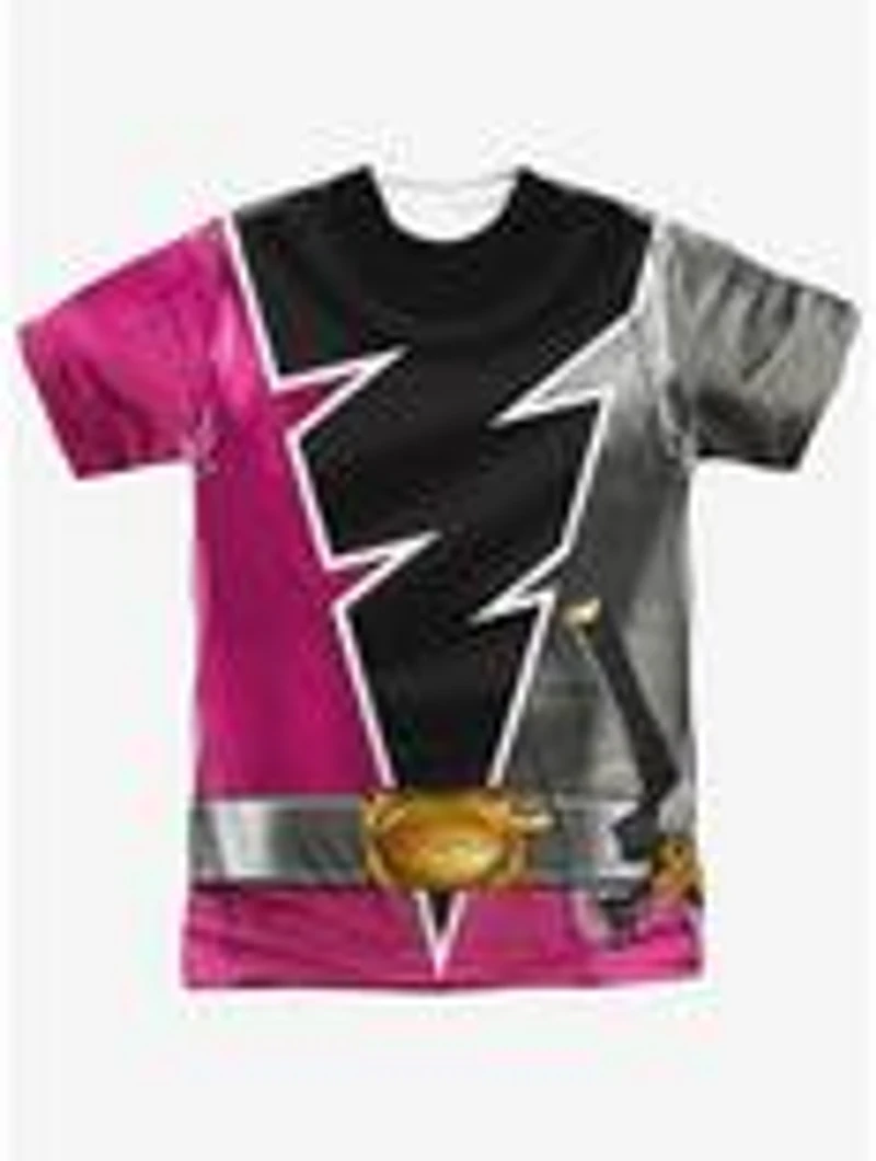 Mighty Morphin' Power Rangers Dino Fury Pink Ranger Sublimated T-Shirt