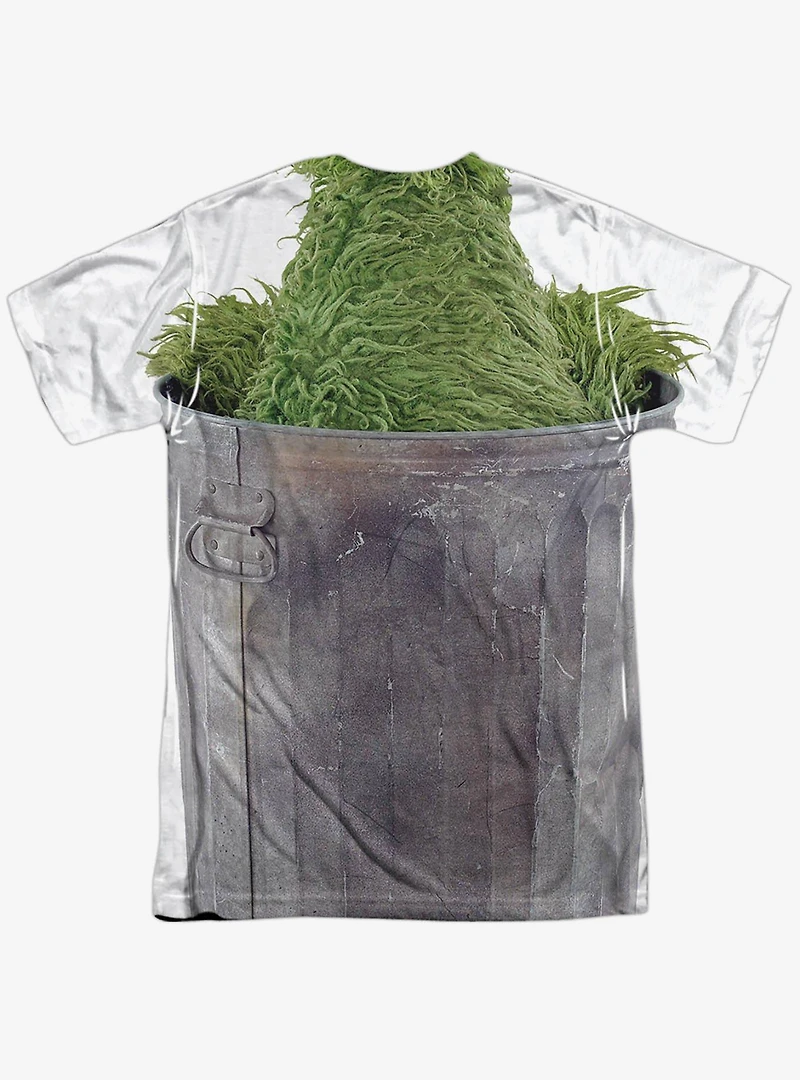 Sesame Street Classic TV Show Oscar Costume Print Tee