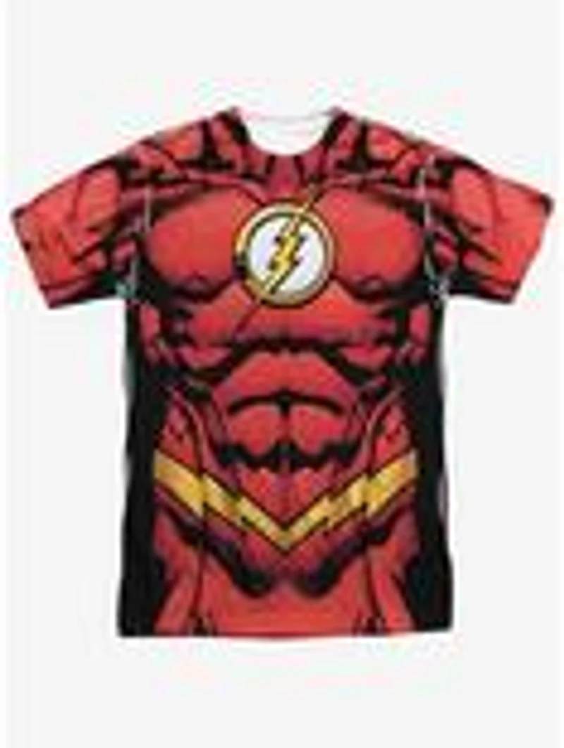 DC Comics Justice League Flash 52 Sublimated Costume T-Shirt