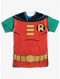 DC Comics Batman The Animated Series Robin Costume Sublimated T-Shirt
