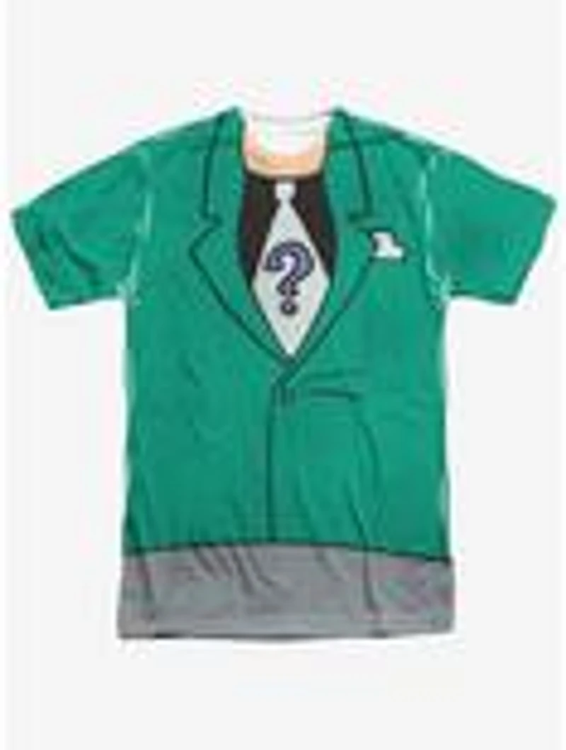 DC Comics Batman The Animated Series Riddler Costume Sublimated T-Shirt