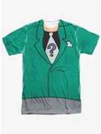DC Comics Batman The Animated Series Riddler Costume Sublimated T-Shirt