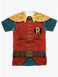 DC Comics Batman Classic TV Series Retro Robin Costume Print T-Shirt