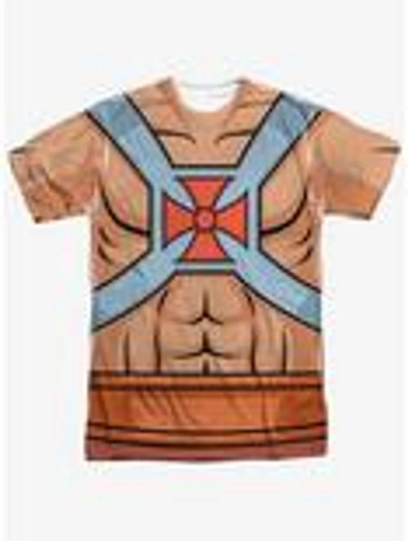 Masters Of The Universe Action Cartoon He-Man Costume Print T-Shirt