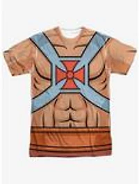 Masters Of The Universe Action Cartoon He-Man Costume Print T-Shirt