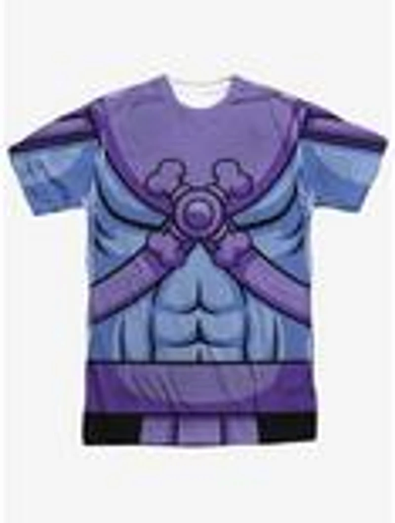 Masters Of The Universe Cartoon Skeletor Costume Print T-Shirt