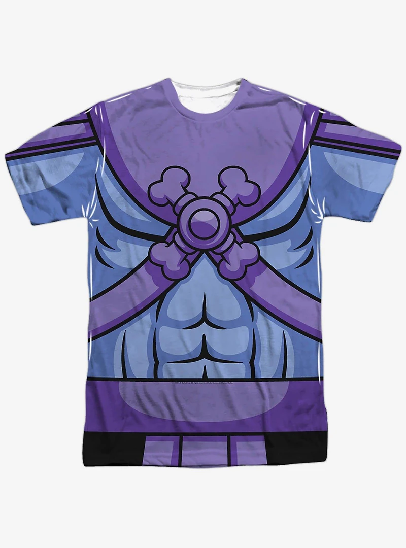 Masters Of The Universe Cartoon Skeletor Costume Print T-Shirt