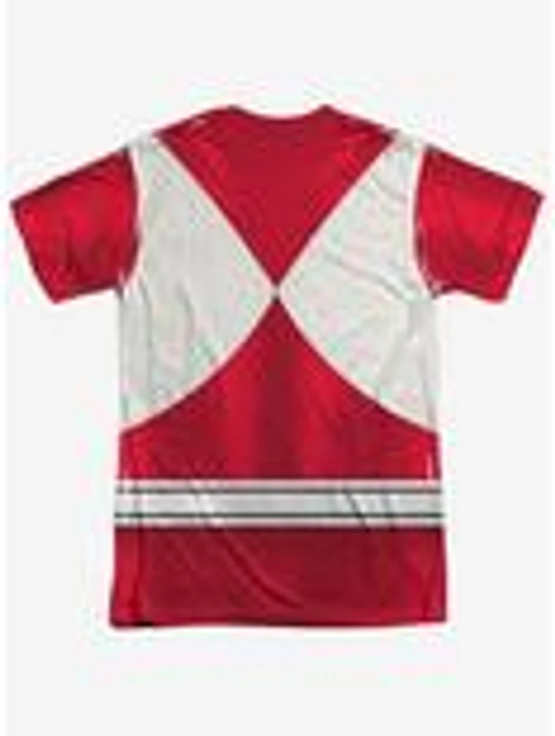 Mighty Morphin' Power Rangers Red Ranger Emblem Sublimated T-Shirt