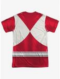 Mighty Morphin' Power Rangers Red Ranger Emblem Sublimated T-Shirt