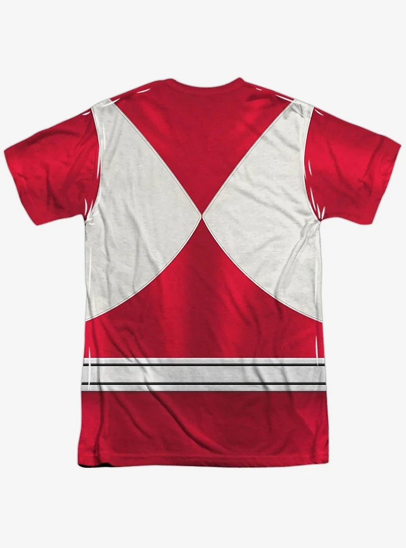 Mighty Morphin' Power Rangers Red Ranger Emblem Sublimated T-Shirt