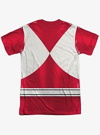 Mighty Morphin' Power Rangers Red Ranger Emblem Sublimated T-Shirt
