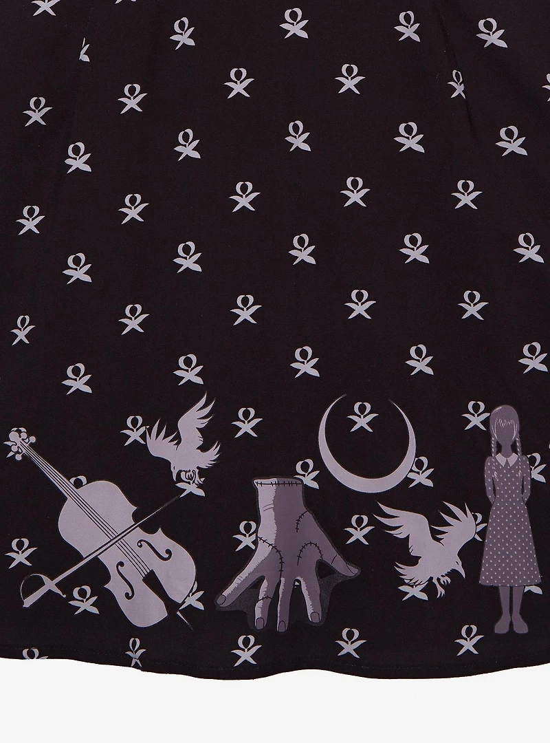 Wednesday Icons Plus Collared Dress - BoxLunch Exclusive