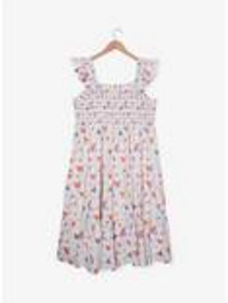 Disney Mickey Mouse Gingham Fruits Allover Print Plus Tank Dress - BoxLunch Exclusive